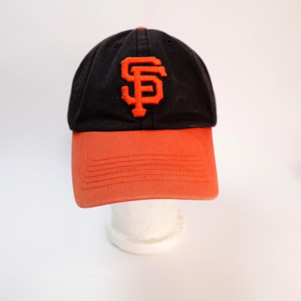 San Francisco Giants Hat Cap Fitted Mens Large Black Orange MLB Baseball